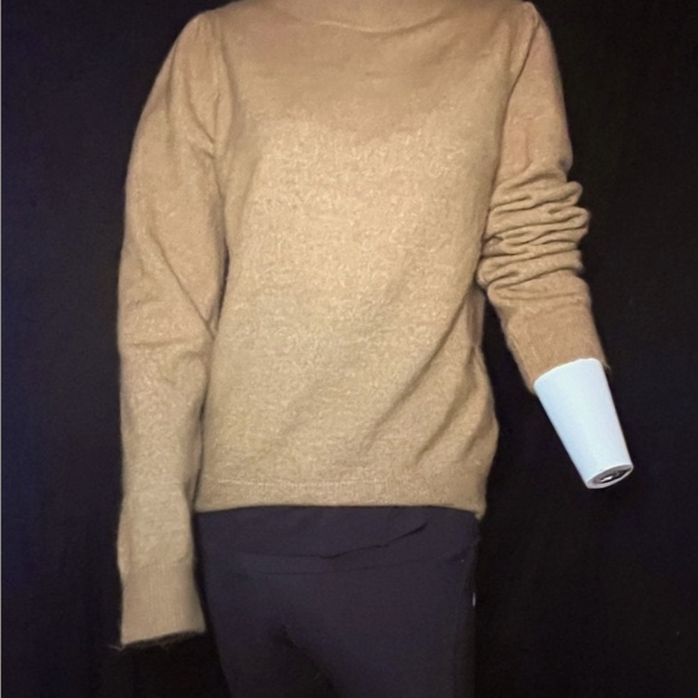 A Loves A Camel Color Mock Turtleneck Sweater, Si… - image 3